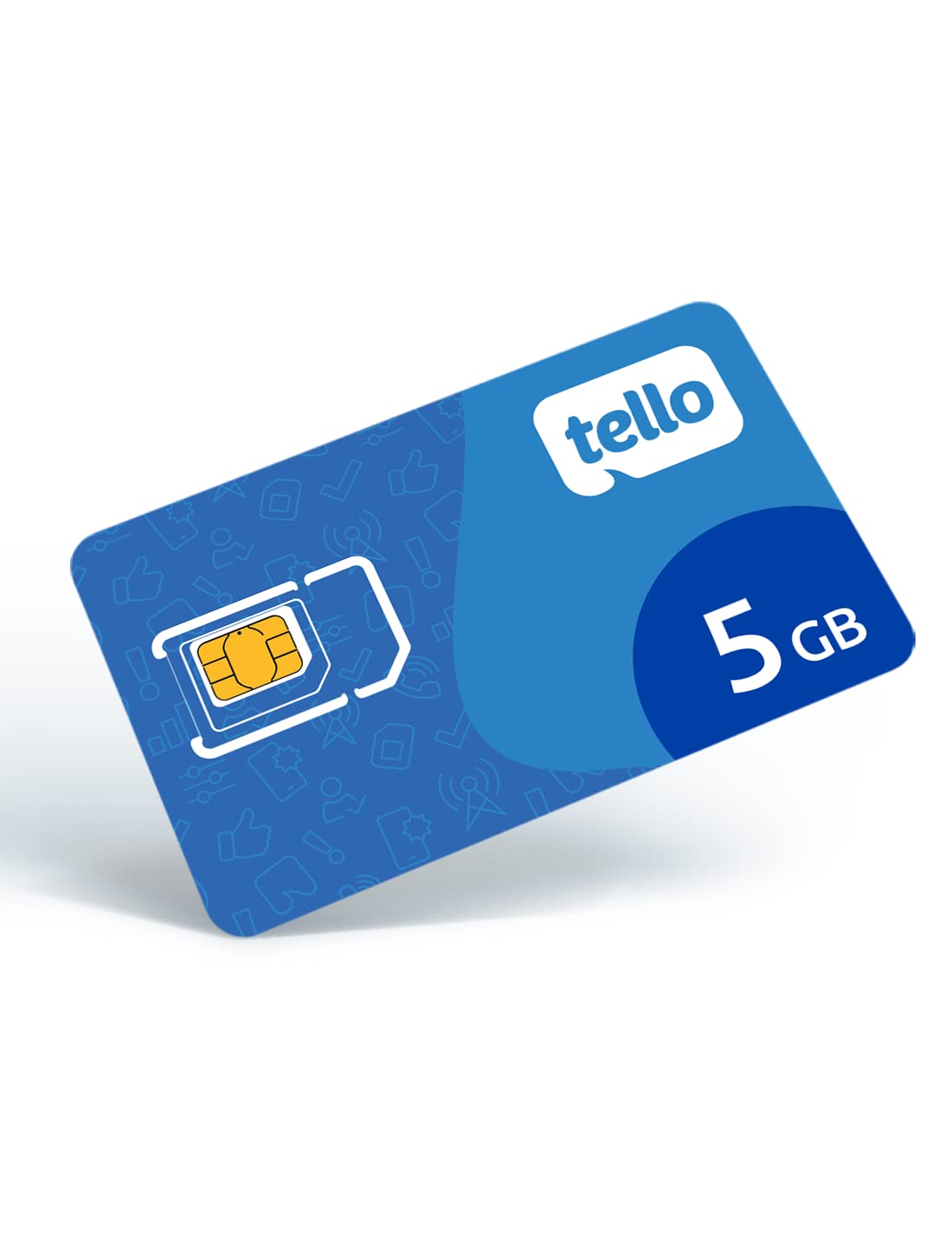 Tello Mobile Phone Plan | $19/Month - Unlimited Talk & Text + 5GB | 3 in 1 SIM Card Kit | 4G LTE/5G Data