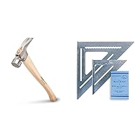 Sure Strike California Framing Hammer - 25 oz Straight Rip Claw & SWANSON Tool Co., Inc SW1201K Value Pack 7 inch Speed Square and Big 12 Speed Square