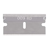 Pacific Handy Cutter Stainless Steel Replaceable Blades for Box Cutters, Standard Single-Edged Industrial Razor Blades, Ultra Sharp, Single Edge, Box Of 100, RB009 (New B15101-9)