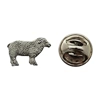 Sheep Mini Pin ~ Antiqued Pewter ~ Miniature Lapel Pin - Antiqued Pewter