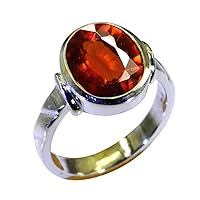 Choose Your Color Natural Gemstone Sterling Silver Statement Rings Oval Shape Handmade Sizes 5-12