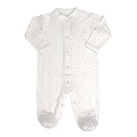 Baby and Toddler Footed Pajama Tiny stars-100% Hypoallergenic pima Cotton