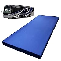 Foamma 6” x 30” x 75” Water Resistant RV Bunk Mattress, Firm High Density Foam, Comfortable and Durable Polyester Cover, Truck, Camper, Travel Trailer, Made in USA!