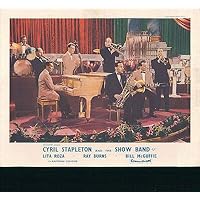 Cyril Stapleton and The Show Band Original 1955 Lobby Card Band Playing on Stage