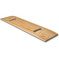 DMI Transfer Board and Slide Board, Holds up to 440 Pounds, Made of Heavy-Duty Wood for Patient, 2 Cut Out Handles, 30 x 8 x 1 Inches
