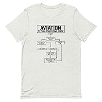 T-Shirt Unisex Humorous Aircraft Aircrews Airplane Airship Aviator Lover Hilarious Aeroplane Ash