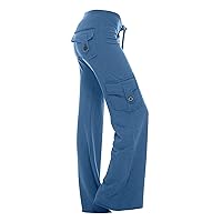Womens Flare Wide Leg Trousers Pants Loose Fit Trousers Pants for Women Cargo Summer Fall Trousers Pants 2024