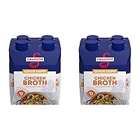 Swanson 100% Natural, Gluten-Free Chicken Broth, 8 Oz Quick Cups (Pack of 8)