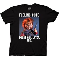 Ripple Junction Bride of Chucky Feeling Cute Adult Unisex Crew Neck T-Shirt