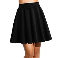 Women's Casual Sexy Floral Mini Short Skirt Pleated Ruffle Belted Sport Skirt Short Tennis Skirt for Women
