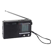 AM/FM/SW Portable Retro Radio Operated for Indoor, Outdoor & Emergency Use Radio with Speaker & Headphone Jack (Color : E, Size : 130x78x29mm)