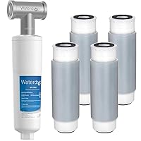 Waterdrop AP431 AP430SS Whole House Scale Inhibitor Filter, Heater Softener System and Waterdrop AP117 Whole House Water Filter, Replacement for 3M® Aqua-Pure AP117 Pack of 4