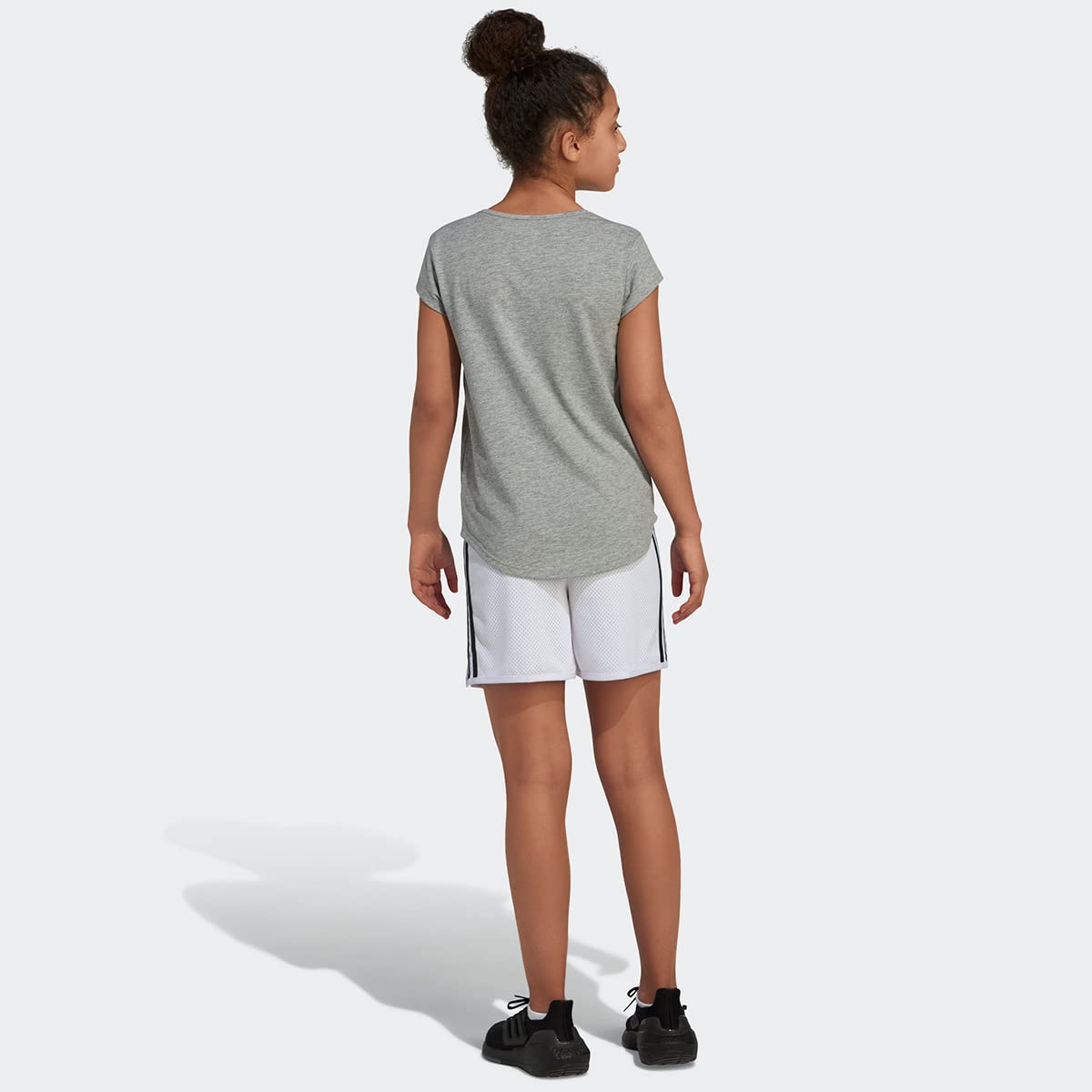 adidas Girls' Big 5 Inch Mesh Athletic Shorts