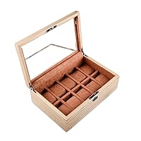 Solid Wood Watch Watch Storage Box Household Jewelry Bracelet Display Collection Box (Color : D, Size : As shown)