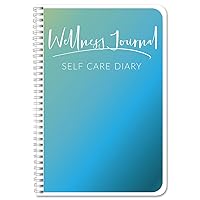 BookFactory Wellness Journal/Personal Health Diary/Mental and Physical Wellness Book - 100 Pages, Wire-O, 6
