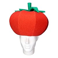 FOAM PARTY HATS: Tomato Hat - Tomato Party Hat - Vegan Gift Hat - Vegetarian Party Hat - Funny Food Hat - Food Lover Gift Hat -Food Party Hat