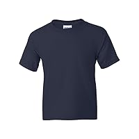 Gildan 50-50 Youth Short-Sleeve T-shirt (8000B) Tee Large Navy
