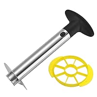 CHUNCIN - Stainless Steel Pineapple Corer and Slicer Tool, Kitchen Tools and Gadgets Pineapple Peeler Cutter Slicer Corer Peel Simple Cleaning and Core Removal,Silver