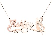 14K Fairy Name Necklace by JEWLR