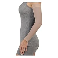 Juzo Dynamic Varin 3511 20-30mmhg Armsleeve with Silicone Top Band for Women, Beige, 4 (IV) Regular