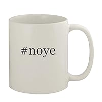 #noye - 11oz Ceramic White Coffee Mug, White