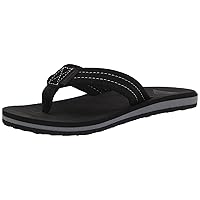 Quiksilver Boy's Carver Suede Fixed Strap Kids Flip Flop Youth Sandal