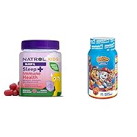 Natrol Kids Sleep+ Immune Health Gummies, 50 Count + L'il Critters Paw Patrol Gummy Vites Daily Multivitamin, 60 Gummies