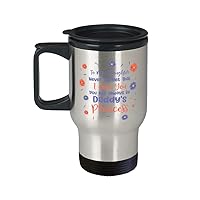 Daddy's Princess Travel Mug, To my daughter never forget that I love you, Daughter From Dad, Birthday/Graduation/Christmas, WTM1731