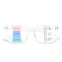 OPTOFENDY Progressive Multifocal Reading Glasses for Women Men, Anti Glare/Eyestrain Blue Light Blocking Computer Readers