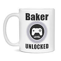 Gamer Baker Mug,Becoming a Baker, 11-Ounce White