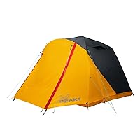 Coleman PEAK1 Premium Backpacking Tent, Waterproof Fabric with 2,000mm Waterhead Rating can Withstand Winds up to 45 MPH; Wide Door, Star View Window, & Footprint Included, 1/2/3/4/6 Person Tent