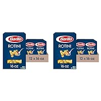 Barilla Rotini Pasta, 16 oz. Box (Pack of 24) - Non-GMO Pasta Made with Durum Wheat Semolina - Italy's #1 Pasta Brand - Kosher Certified Pasta