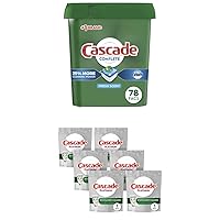 Cascade Complete Dishwasher Pods and Dishwasher Cleaner Dishwashing Bundle