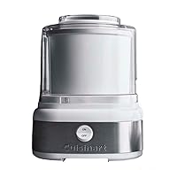 Cuisinart Ice 22 Ice Cream Maker with Two Insulated Freezer Bowls and Recipe Book