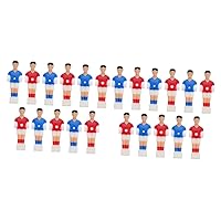 BESTOYARD 22 Pcs Football Machine Player Soccer Player Replacement Foosball Balls Replacement Table Footballs for Kids Futbolito De Mesa para Adultos Foosballs Toy Child Plastic Desktop