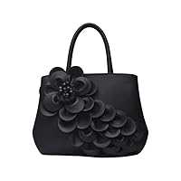 Black floral ladies bag