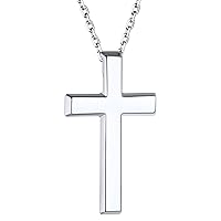ChainsHouse Cubic Zirconia Cross Necklace for Women | Elegant Layered Cross Pendant | Religious Crucifix Tiny Cross Necklaces for Women Girls, Send Gift Box