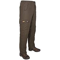 Bodo Schmidt Hubertus Men's Hunting Trousers Lined Winter with Membrane (Waterproof - Windproof - Breathable) oefele.de with Extremely Many Pockets Super Thick Winter Trousers for Cold Nights