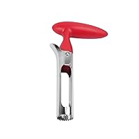 KUFUNG Apple Corer - Easy to Use Durable Apple Corer Remover for Pears, Bell Peppers, Fuji, Honeycrisp, Gala and Pink Lady Apples - Stainless Steel Kitchen Gadgets Cupcake Corer (M, Red)