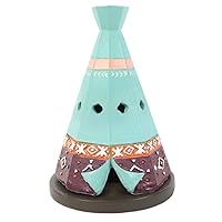 Multicolor Resin Boho Teepee Incense Cone Holder - 9.7cm x 6.5cm (1 Pc) - Unique Decorative Design Events