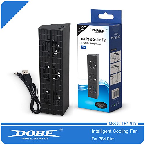 Dobe Cooling Fan with Intelligent on/off control for Playsation PS4 Slim Version Console