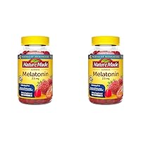 Nature Made Melatonin 2.5 mg Gummies, 100% Drug Free Sleep Aid for Adults, 130 Gummies, 130 Day Supply (Pack of 2)
