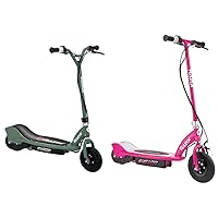 Razor RX200 Electric Off-Road Scooter + Razor E100 Electric Scooter for Kids Ages 8+