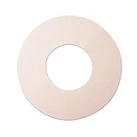 Round Cuttable Heat-Resistant Non-Stick Gas Stove Range Protectors (Beige, Dia: 8.46inch/21.5cm, Pack of 4)