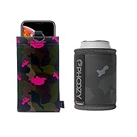 PHOOZY Apollo II Thermal Phone Case with AGION Lining and Keyring + Insulated Can Cooler