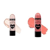 MegaGlo Makeup Stick Bundle - When The Nude Strikes & Pink Floral Majority, Buildable Color, Versatile Use