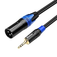 TRS Stereo Jack Plug to XLR Female Mic Cord for Camcorders HOSONGIN 1/8 Inch Balanced XLR to 3.5mm Microphone Cable 1.6 Feet 3.5mm Computer Recording Device and More DSLR Cameras 