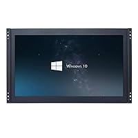 15.6'' inch PC Monitor 1920x1080p 16:9 BNC HDMI-in VGA Metal Shell Embedded Open Frame Built-in Speaker Remote Control LCD Screen Display USB Port Pluggable U-Disk Small Video Player K156MN-562