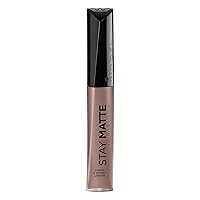 Rimmel London Stay Matte Liquid Lip Color with Full Coverage Kiss-Proof Waterproof Matte Lipstick Formula that Lasts 12 Hours - 230 Lethal Kiss, .21oz