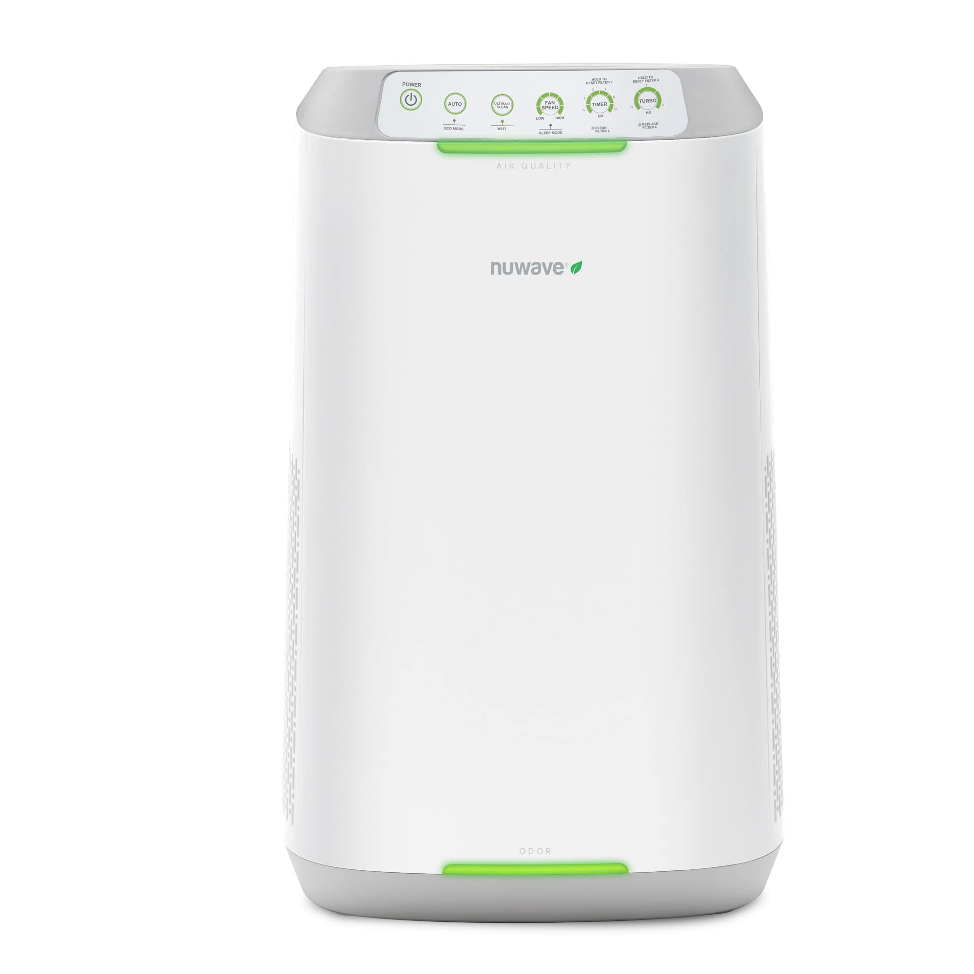 Nuwave OxyPure ZERO E500 Smart Air Purifier, ZERO Waste & ZERO Filter Replacements Large Area up to 855 Sq Ft, Captures 100% of Particle Pollutants as Small as 0.1 Microns, Dual 3-Stage Air Filtration